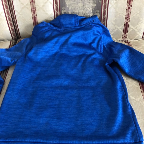 Adidas boys blue with white logo hoodie size 6/7 - Picture 5 of 5